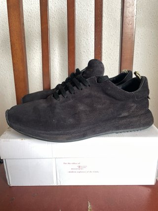 Officine Creative Zapatillas de Ante Negro