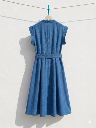 Vestido Midi Denim Azul Talla S Salsa Jeans