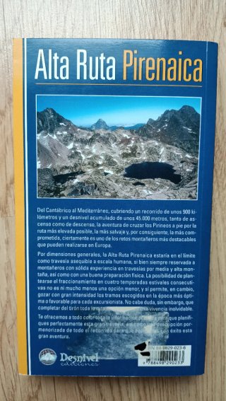 Libro Alta Ruta Pirenaica (HRP). Sin estrenar.