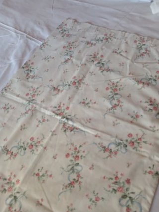 Federa cotone vintage rose e fiocchi