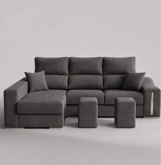 Sofá Chaiselongue Oscar Gris
