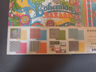 Papel Scrapbooking Graphic 45 Bohemian Bazaar 8x8"