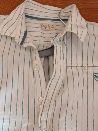 Canjunto camisa y ranita verde agua