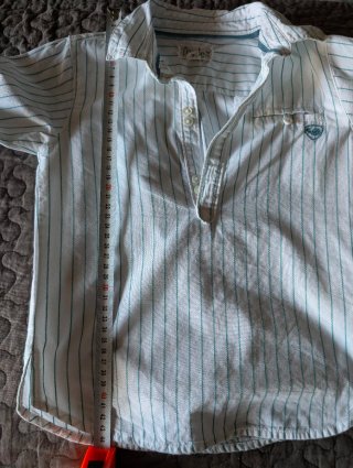 Canjunto camisa y ranita verde agua
