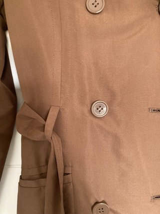 Gabardina marrón chocolate