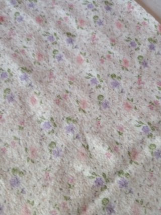 Federe pile fiori rosa e viola