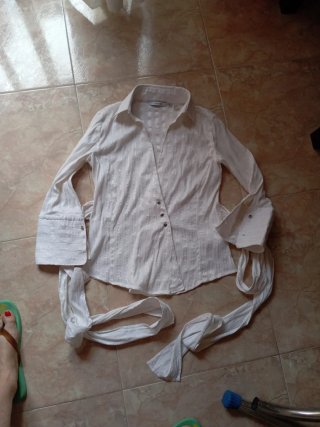 Camisa Zara Talla M Blanca