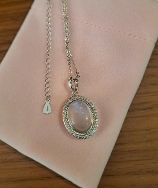 Collar Plata Piedra Lunar