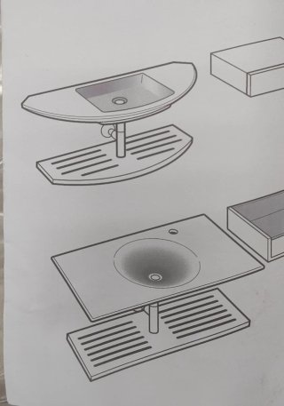 Conjunto de baño moderno 2 piezas