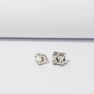 Pandora Charms Oso y Mariposa Morada