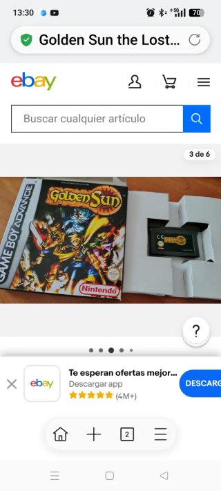 Golden Sun The Lost Age Game Boy Advance Caja