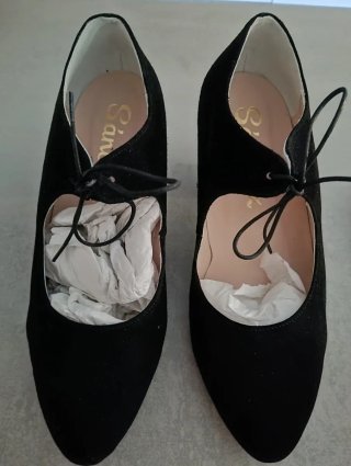 Zapatos Flamenco Negros Sin Tachuelas
