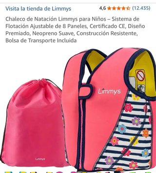 Chaleco flotador natación bebé Limmy's Talla M