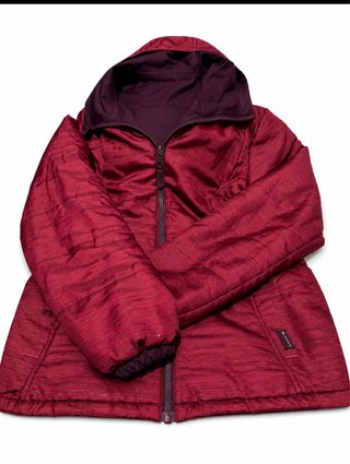 Chaqueta reversible morado/rojo