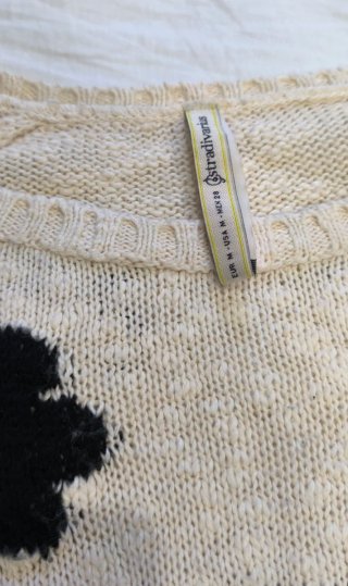 Jersey Cropped flores Stradivarius T. M