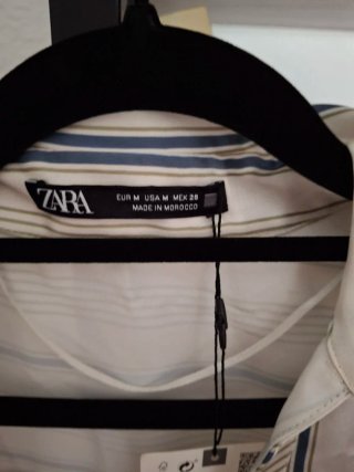 Vestido camisero Zara rayas M