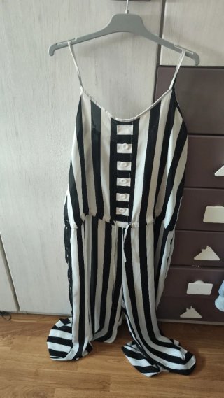 Mono rayas blanco y negro talla M