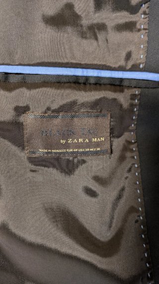 Black Tag suit by Zara Man