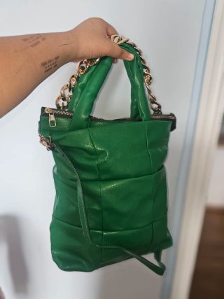 Bolso Yves Saint Laurent Verde Dorado