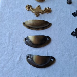 Lote 24 Tiradores Bronce Vintage