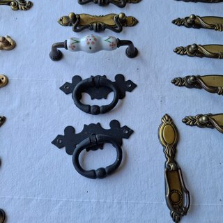 Lote 24 Tiradores Bronce Vintage