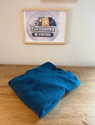 Jersey Trussardi color azul estilo vintage