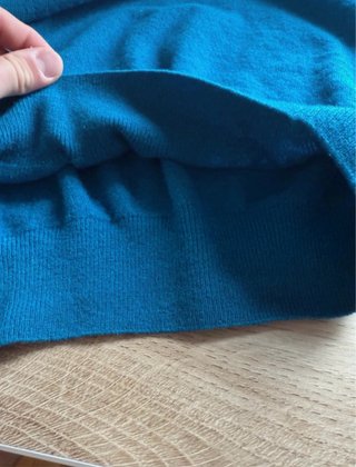 Jersey Trussardi color azul estilo vintage