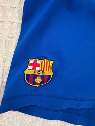 Pantalón Corto Nike FCB Mujer Azul TallaS