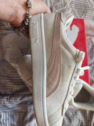 Zapatillas Puma Beige y Rosa