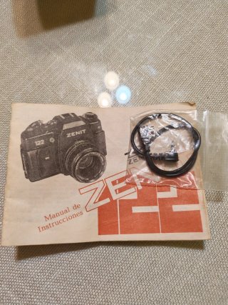 Cámara Zenit 122 con Flash Panasonic
