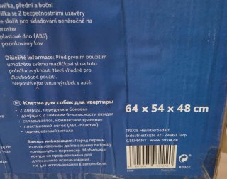 Kennel Trixie per cani o gatti Home Misura S