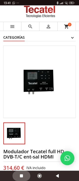 Modulador Tecatel DIM-HD9 DVB-T/C