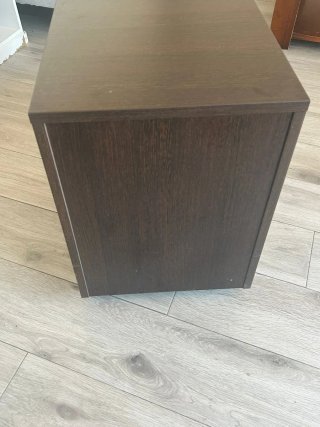 Cajonera móvil 3 cajones madera oscura