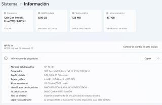 Ordenador portátil HP gris