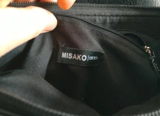 Bolso Misako negro con parches