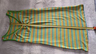 Vestido playero tipo Tank, Rayas Multicolor