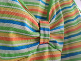 Vestido playero tipo Tank, Rayas Multicolor