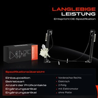 Elevalunas Eléctrico Delantero Derecho Frankberg