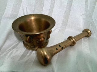 Conjunto Mortero y Almirez Bronce