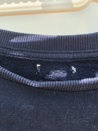 Sudadera niña azul marino con corazón