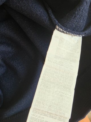 Sudadera niña azul marino con corazón