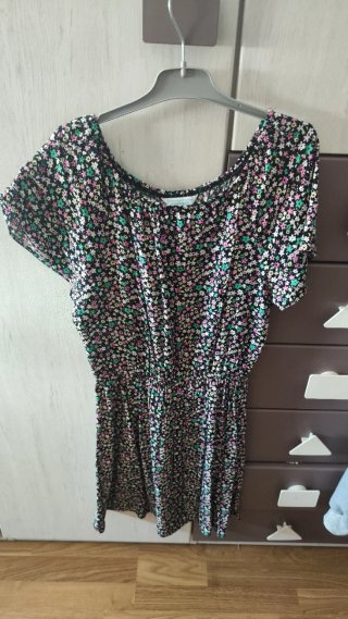 Vestido floral negro Primark
