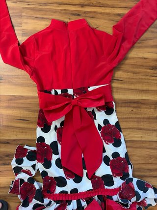 Vestido Flamenca niña Volantes Lunares Flores