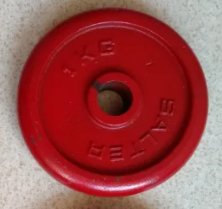 4 Discos Pesas 1 kg Salter
