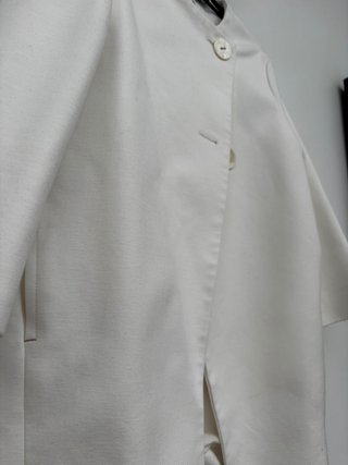 Abrigo Zara Blanco Talla 11-12
