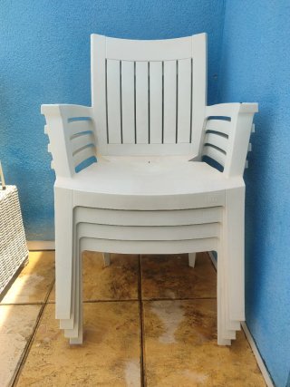 4 Sillones apilables para Jardín