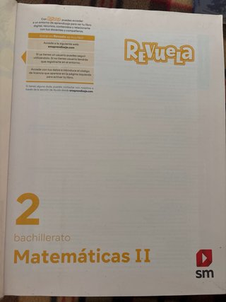 Matemáticas II. bachillerato. 2o