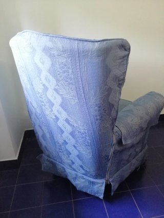 Coppia Poltrone Bergere Tessuto Sfoderabile
