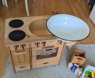 Cocinita Infantil Madera + Accesorios