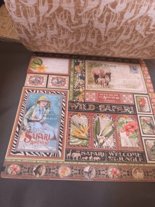 Papel Scrapbooking Graphic 45 Safari Adventure